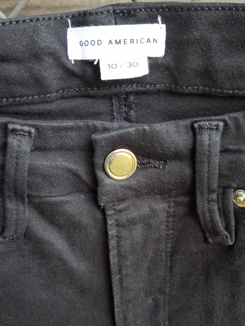 Good American Black Crop Pants